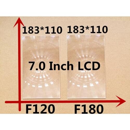 2pcs/set 183*110mm Focal 180/120 rectangle optical PMMA plastic fresnel lens for professional 7.0 inch diy projector kit lens
