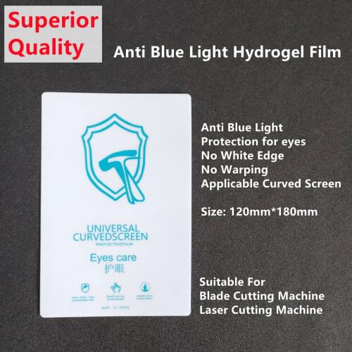 50pcs 8-Inch Hydrogel Film Anti Blue-Ray Screen Protector TPU Universal Film For Blade Cutting Machine Phone LCD Screen Curved