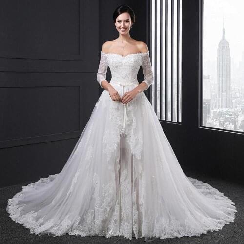 AmLsoso Long Wedding Dresses