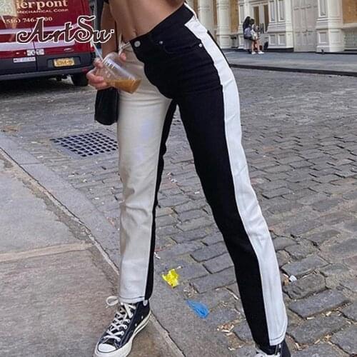 Женские цветные брюки ArtSu China At AliExpress