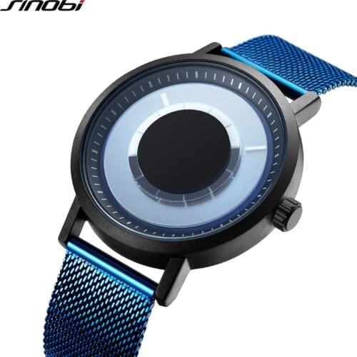 Mens Watches Sinobi Fashion Waterproof Top Luxury Brand Ultra Thin Clock Male Full Steel Quartz Watch Men Business Wristwatch