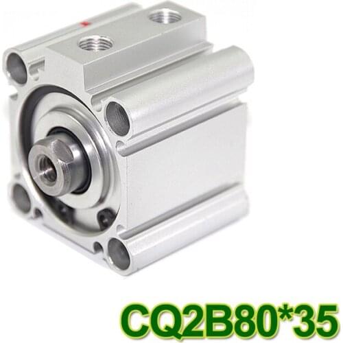 CQ2B80*35 SMC Type CQ2B series CQ2B80-35 bore 80mm stroke 35mm Double Acting single rod Pneumatic Compact Cylinder high quality