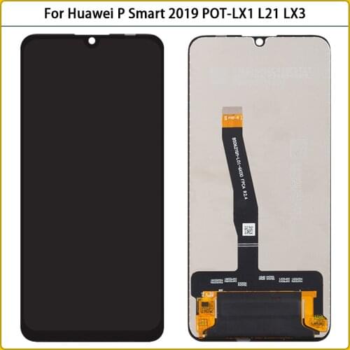 Original For Huawei P Smart 2019 LCD Display Touch Screen Paenl Digitizer Assembly With Frame POT-LX1 L21 LX3 Repair Replac
