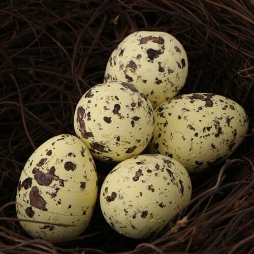 Artificial Nest Spotted Speckled Hatching Egg Crafts Decor