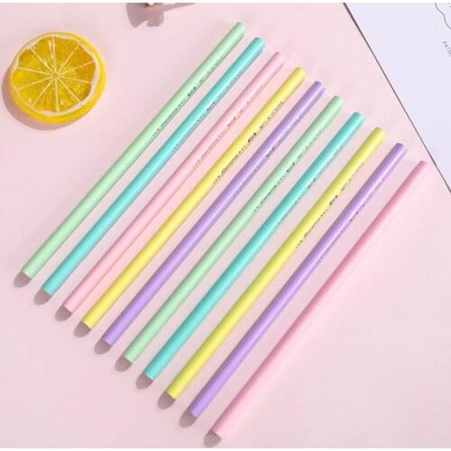 150pcs/lot Cute Candy Colors Triangle HB Standard Wooden Pencil Student Stationery Writing Drawing Pencils School Office Supply