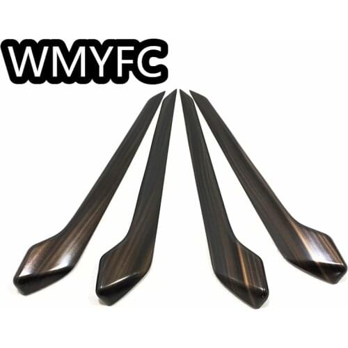 ABS Plastic Car Interior Inner Door Panel Armrest Cover Trim Decor 4Pcs/Set For Toyota RAV4 2019 2020 2021