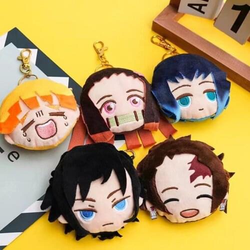Hot New Japan Anime Demon Slayer Coin Purse Cartoon Cute Doll Change Bags Pendant Kamado Tanjirou Nezuko Facny Gift