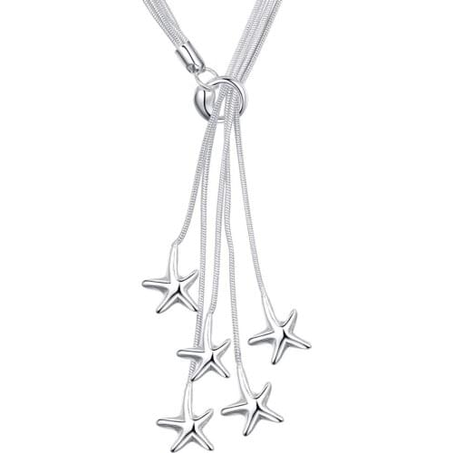 Fashion Jewelry Necklace Lady Wholesale Charm Silver Color Pendants For Women Fashion Jewelry Pendant AN443/abzaitga