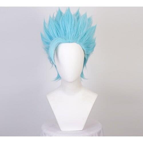 The Seven Deadly Sins Foxs Sin of Greed Ban Cosplay Wigs Short Heat Resistant Synthetic Hair Wig + Wig Cap