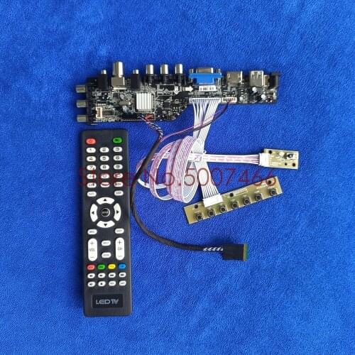 Fit LTN156AT05-S01/U09/W01/Y02/001 AV VGA USB DVB 3663 TV digital 1366*768 screen 40 pin LVDS upgrade LCD drive board Kit