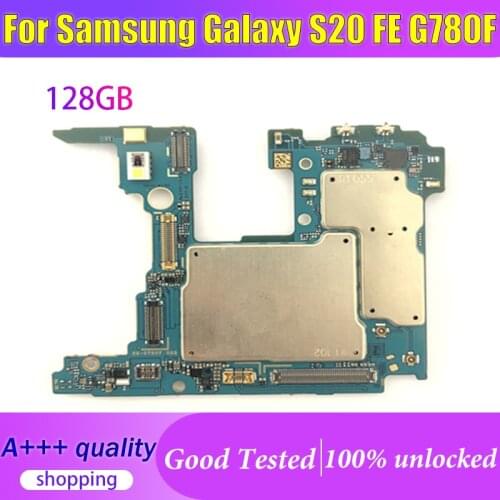 100% Original For SAMSUNG Galaxy S20 FE G780F Motherboard,Europe Version Unlocked For Samsung Galaxy S20 FE G780F Logic Board