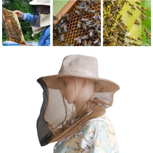 Beekeeping Protective Cowboy Hats Hat Big Brim Fabric Nylon Net Yarn Clothing Cap For Beekeeper Bamboo Comfortable Design
