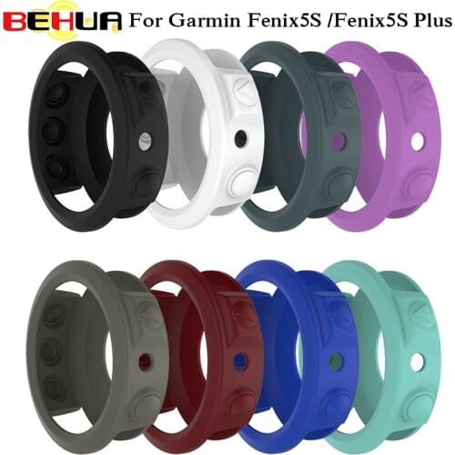 High-quality Silicone Protective Case Cover For Garmin Fenix 5S Wristband Bracelet Protector for Garmin Fenix5S Plus Smart Watch