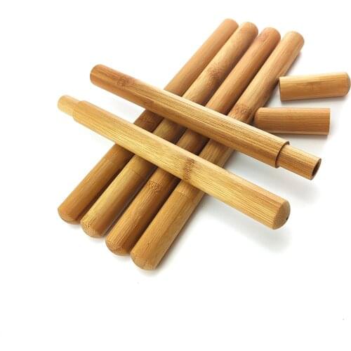 Beer/Drinking straws Natural bamboo straw bamboo tube +Straws Cleaning Brush travel portable carrying tool box