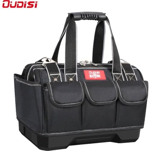 OUDISI 2021 Upgrade Tool Bag 13/16/18/20 in Electrician Bag 1680D Oxford Waterproof Wear-Resistant Strong Tool Storage Toolkit