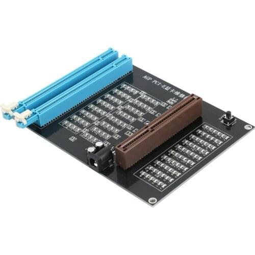 PC PCI-E AGP X16 Dual-use Socket tester Display Checker Tester Graphics card diagnostic tool