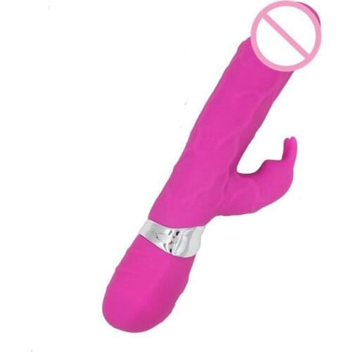 Vagina Clitoris Double Stimulation Simulation Penis Vibrator Sex Toy Adult Flirting Multi Frequency Vibrator G-spot Orgasm Tools