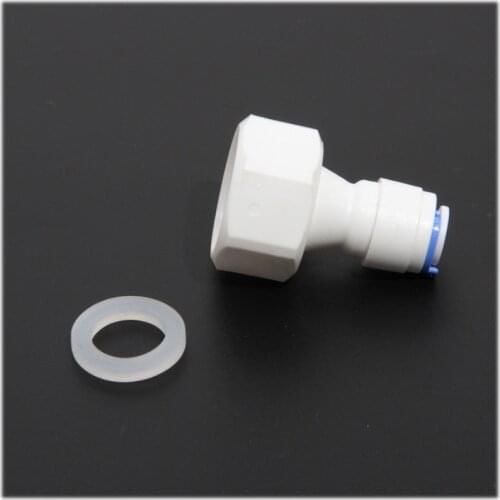 1pc Internal Tooth 1/2'' Thread To 1/4' Quick Connect Straight Pipe Fittings