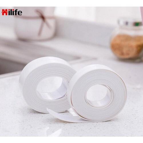 Waterproof PVC Adhesive Tile Crack Repair Kitchen Bathroom Wall Sealing Tape Mildew Tape