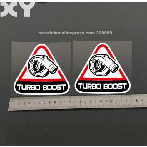 XY 2PCS Fun Turbo Boost Vinyl Decals Car Stickers Truck Auto Motor Sticker Decal Drop Ship