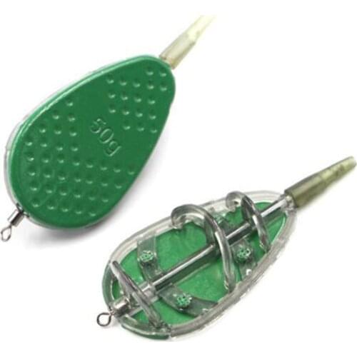 Specific 1 set 4 pcs carp fishing tackle method feeder 20g 30g 40g 50g 60g