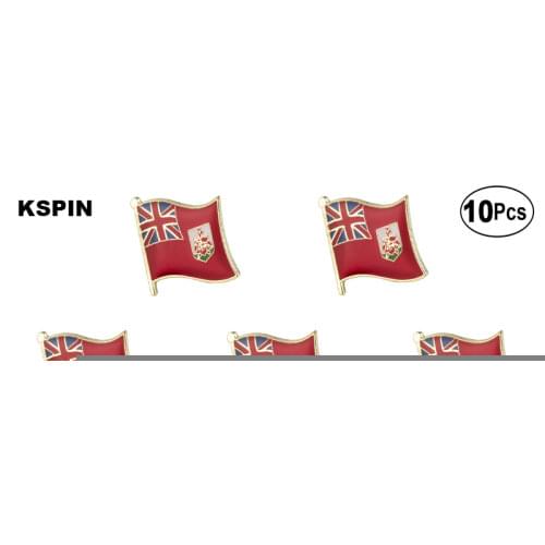 Bermuda Flag Lapel Pin Flag badge Brooch Pins Badges 10Pcs a Lot