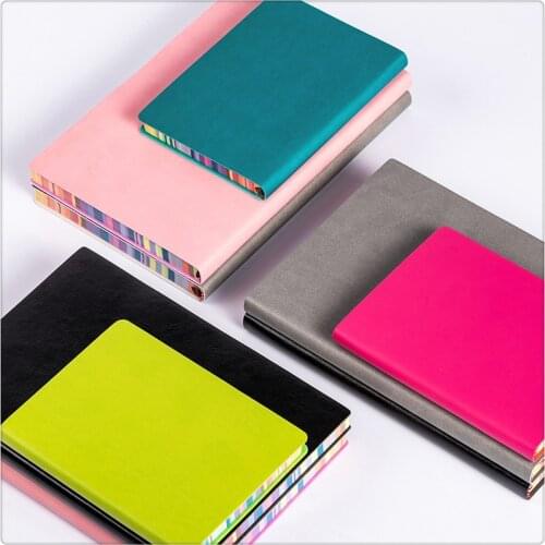 2020 Planner A6 Soft Surface Rainbow Paperback Notebook Creative Core Notepad Student Thickened Diary Custom Logo