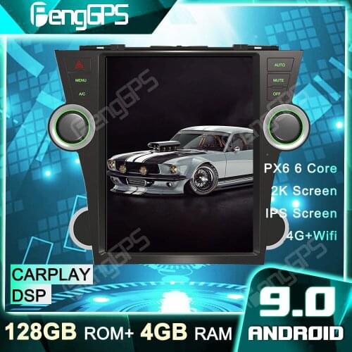 4G+128G Car DVD Player GPS Navigation For Toyota Highlander 2007-2013 Tesla Style Android Radio Car Stereo Multimedia Headunit