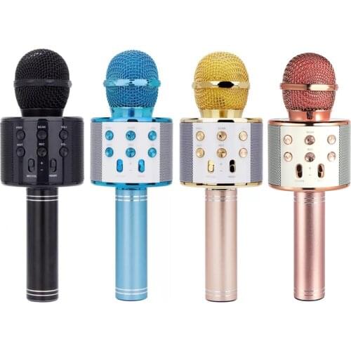 Wireless Bluetooth Karaoke Microphone 3in1 Handheld Karaoke Mic Speaker Echo MIC for Home Stage Christmas Birthday Home Party