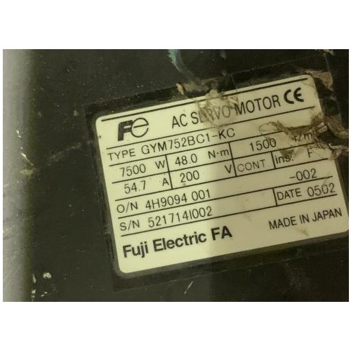 GYM752BC1-KC sevo motor , used one , 85% appearance new , test goods , free shipping