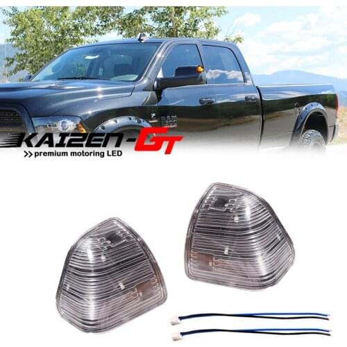 Smoked Lens/ Clear Lens Amber Color Car Side Mirror Turn Signal LED Lights For Dodge Ram 1500 2500 3500 Side Mirror Marker Lamp