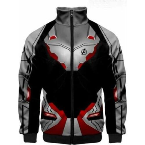Avengers: Endgame Quantum Battle Suit Coat Sweatshirt Cosplay Costume
