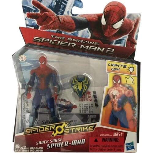 Hasbro Marvel The Amazing Spider-Man 2 Armed Spider Man Arrow Model Toy Spider Strike Action Figure Toys Set Collection 3.75Inch
