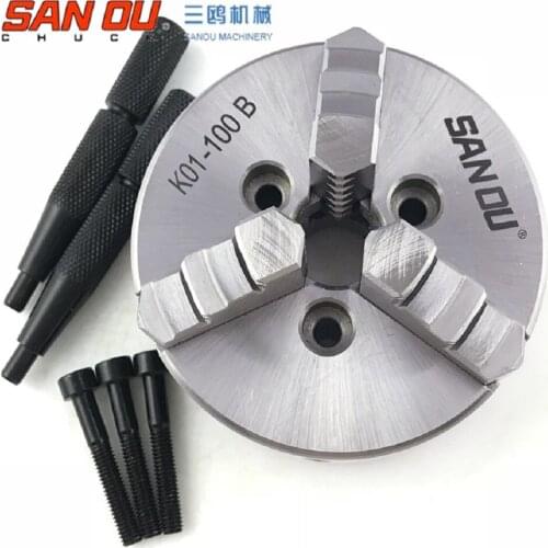 K01-100B Mini 3-Jaw Chuck/100mm self-centering Chuck/mini Lathe chuck