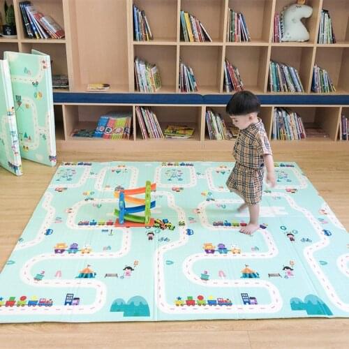 Infant Thicken Baby Play Mat XPE Puzzle 1CM/1.5CM Thickness Childrens Mats Baby Room Crawling Pad Folding Game Mat Baby Carpets