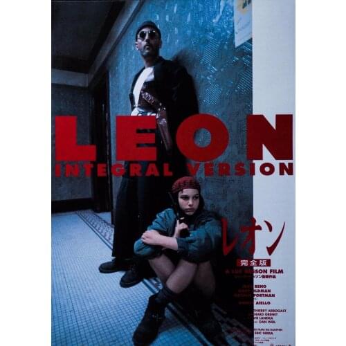 Leon The Professional Japanese MOVIE Art print Silk poster Home Wall Decor