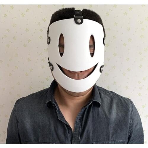 Tenkuu Shinpan Mask Resin High-Rise Invasion White Color Masks Sniper Halloween Costume Props