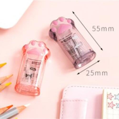 Cute Cat Paw Pencil Sharpener Kawaii School Supplies Student Prize Kids Gift