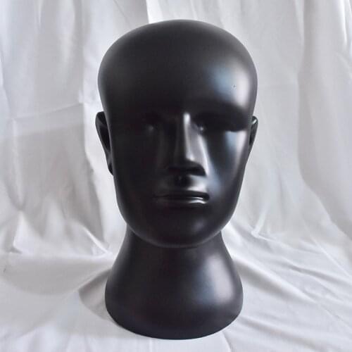 Boli Fashion Black Male Mannequins Head Model Head Hair Displayer Training Head For Wig Hat Scarf Mannequin Head