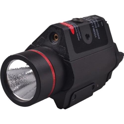 Original RichFire SF-P15 Micro Pistol Light 5mW Red Laser Gun Sight w/ Mount+LED Tactical Pistol Flashlight-Black