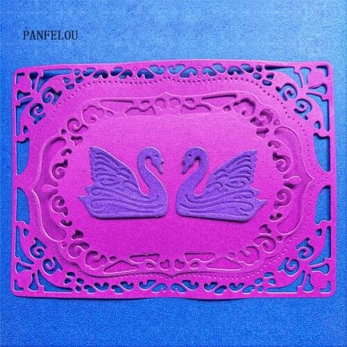 PANFELOU Easter The Swan pond Scrapbooking DIY album cards paper die metal craft stencils punch cuts dies cutting