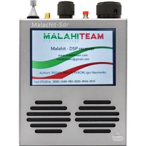 V1.10C 50KHz-2GHz Malahit-SDR Receiver DSP Radio Receiver 3.5" Touch Screen With 5000mAh Battery Support Mode AM SSB NFM WFM