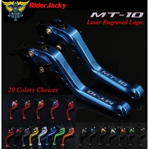 RiderJacky CNC Adjustable 14.7cm Short Brake Clutch Levers For Yamaha MT-10 MT10 MT 10 2016-2018 2017 16 17 18
