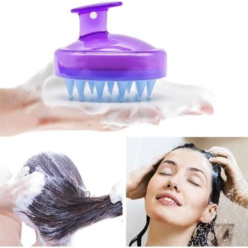 Silicone Hair Head Scalp Massager Shampoo Brush Comb Hair Body Washing Massage Combs Shower Bath Spa Slimming Massage Brush