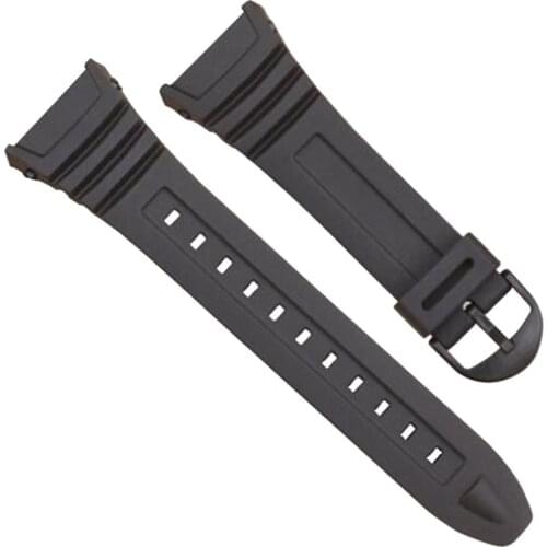 Silicone Watch Band Stainless Steel Pin Buckle Watchband for Casio W-96H Sports Men Women Strap Bracelets