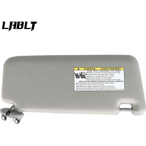 Sun Visor New Driver Side Gray for Toyota Camry with Sunroof and Light 2007-2011