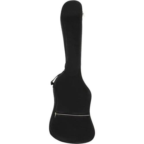 Electric Bass Bag Soft Case Guitar Backpack Waterproof Double Straps Padded Lining Guitar Storage Case Guitar Carry Bags Black