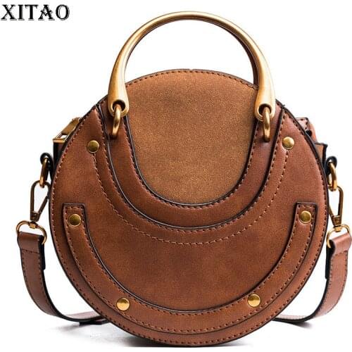 XITAO European and American Fashion Matte Shoulder Bags Fashion New Women Stitching One-shoulder Messenger Handbag WMD1650