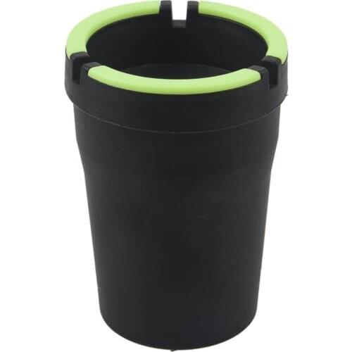 Stub Out Glow in the Dark Cup-Style Self-Extinguishing Cigarette Ashtray - Black