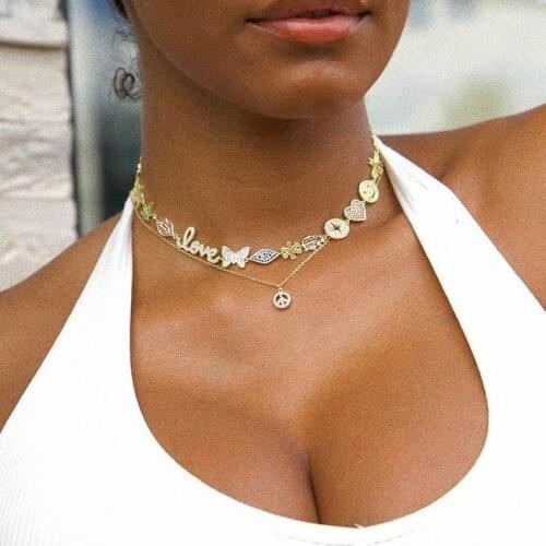 New arrived multi charm connector gold color women wrist bracelet bangle with face smail eye heart animals flower paved bracelet